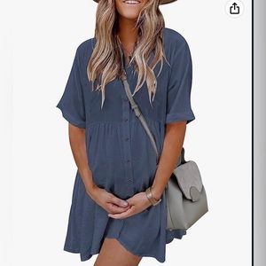 Short Sleeve Baby Doll Dress